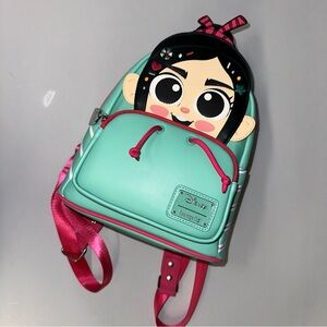 Loungefly Vanellope Disney Mint and Pink Backpack